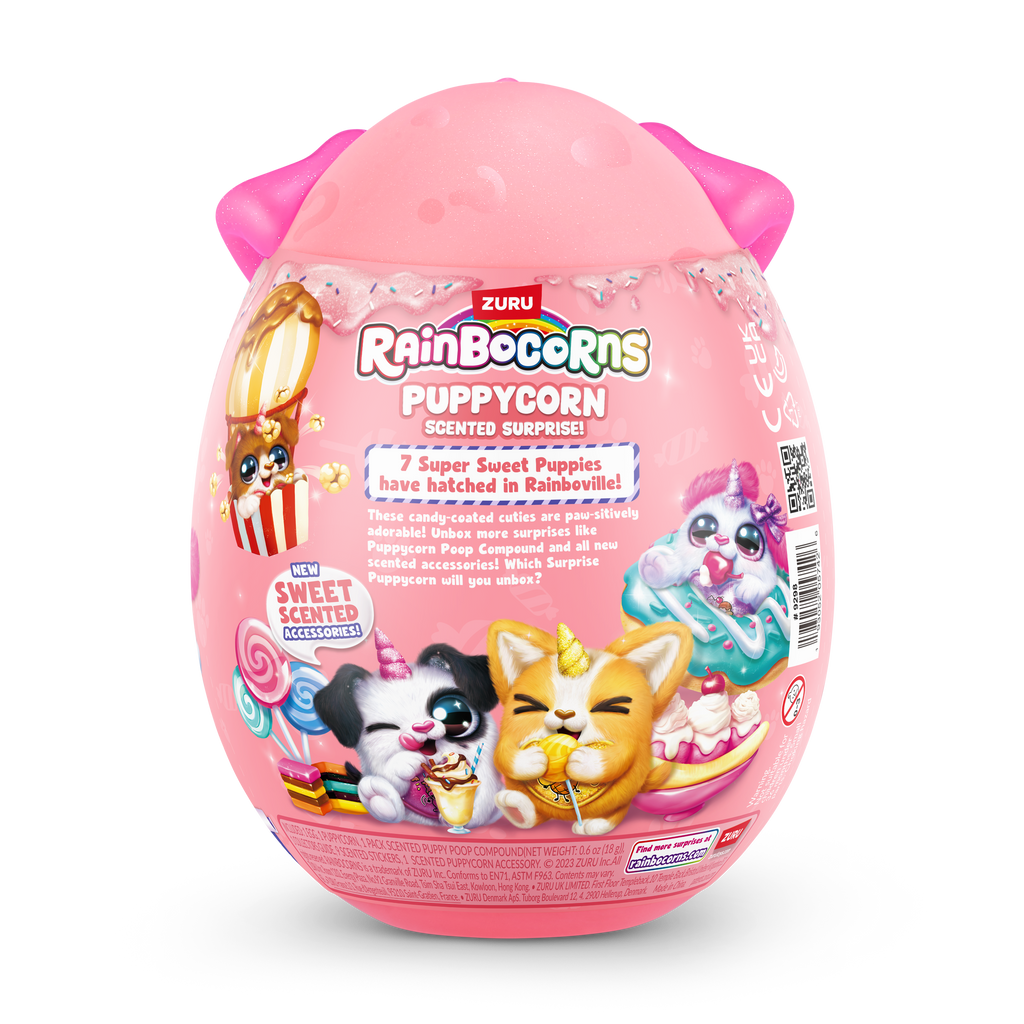 Light Pink Rainbocorns Puppycorn Scent Surprise 9298 by ZURU Toyzoona 9298AW_RAINBOCORNS_PUPPYCORN_SURPRISE_BACK_OF_PACK.png Dolls and Accessories