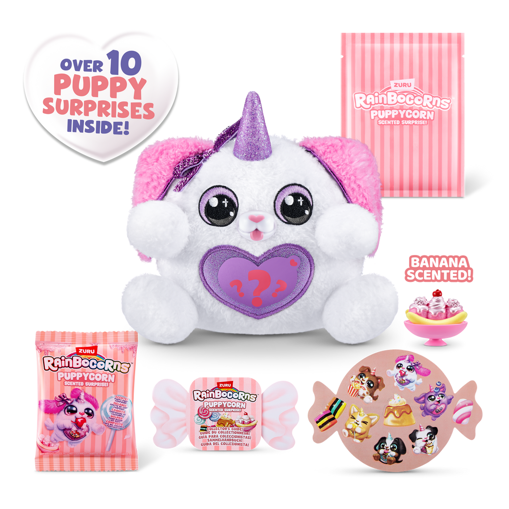Thistle Rainbocorns Puppycorn Scent Surprise 9298 by ZURU Toyzoona 9298_RAINBOCORNS_PUPPYCORN_SCENT_SURPRISE_GRAPHIC_HERO_1.png Dolls and Accessories