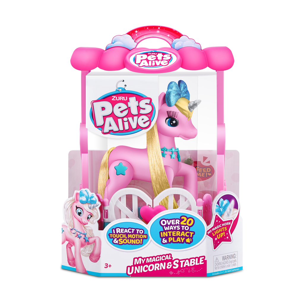 Light Gray Pets Alive My Magical Unicorn in Stable Battery-Powered Interactive Robotic Toy Playset 9502 by ZURU HALSON ENTERPRISE 9502_PETS_ALIVE-ROBOTIC-SERIES_1_Unicorn_Playset-pink_01.png Action Toys