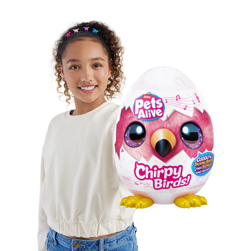 Light Gray Pets Alive Chirpy Birds 9537 by ZURU Toyzoona 9537Pets_Alive_Chirpy_Birds_Lifestyle_3.png Dolls and Accessories