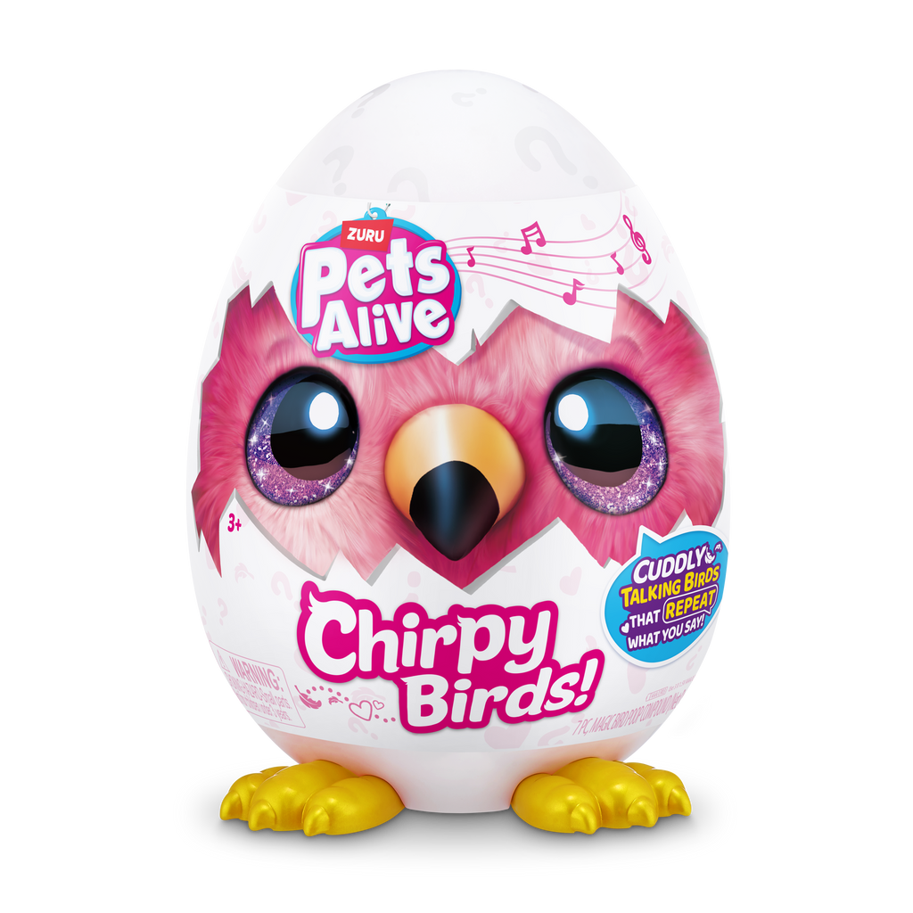 Lavender Pets Alive Chirpy Birds 9537 by ZURU Toyzoona 9537_PETS_ALIVE-CHIRPY_BIRDS-SERIES_1_Pack_Shot_01.png Dolls and Accessories
