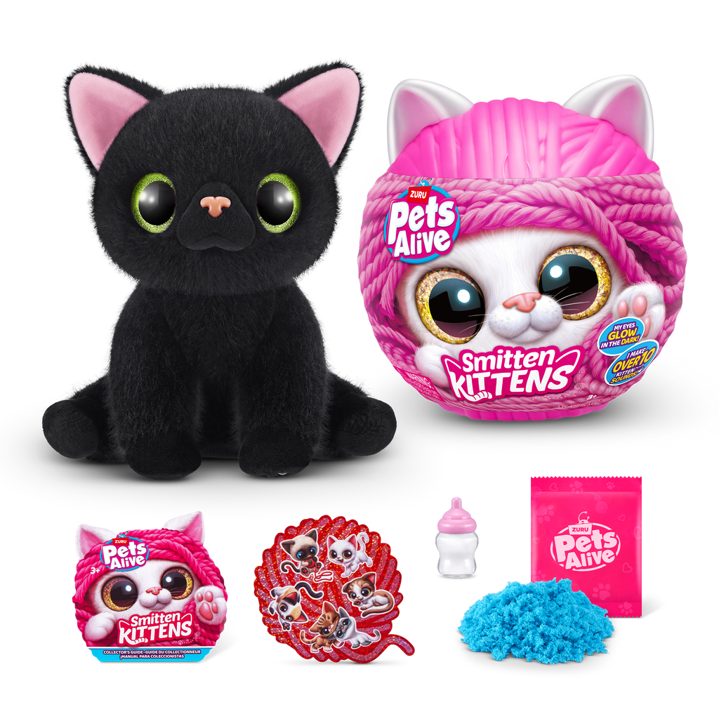 Pale Violet Red Pets Alive Smitten Kitten 9541 by ZURU Toyzoona 9541_PETSALIVE_SMITTENKITTEN_EcommerceHero__03.png Dolls and Playsets