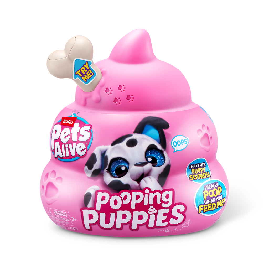 Thistle Pets Alive Pooping Puppies 9542 by ZURU Toyzoona 9542_PETSALIVE_POOPINGPUPPIES_InPack_01.png Dolls and Accessories