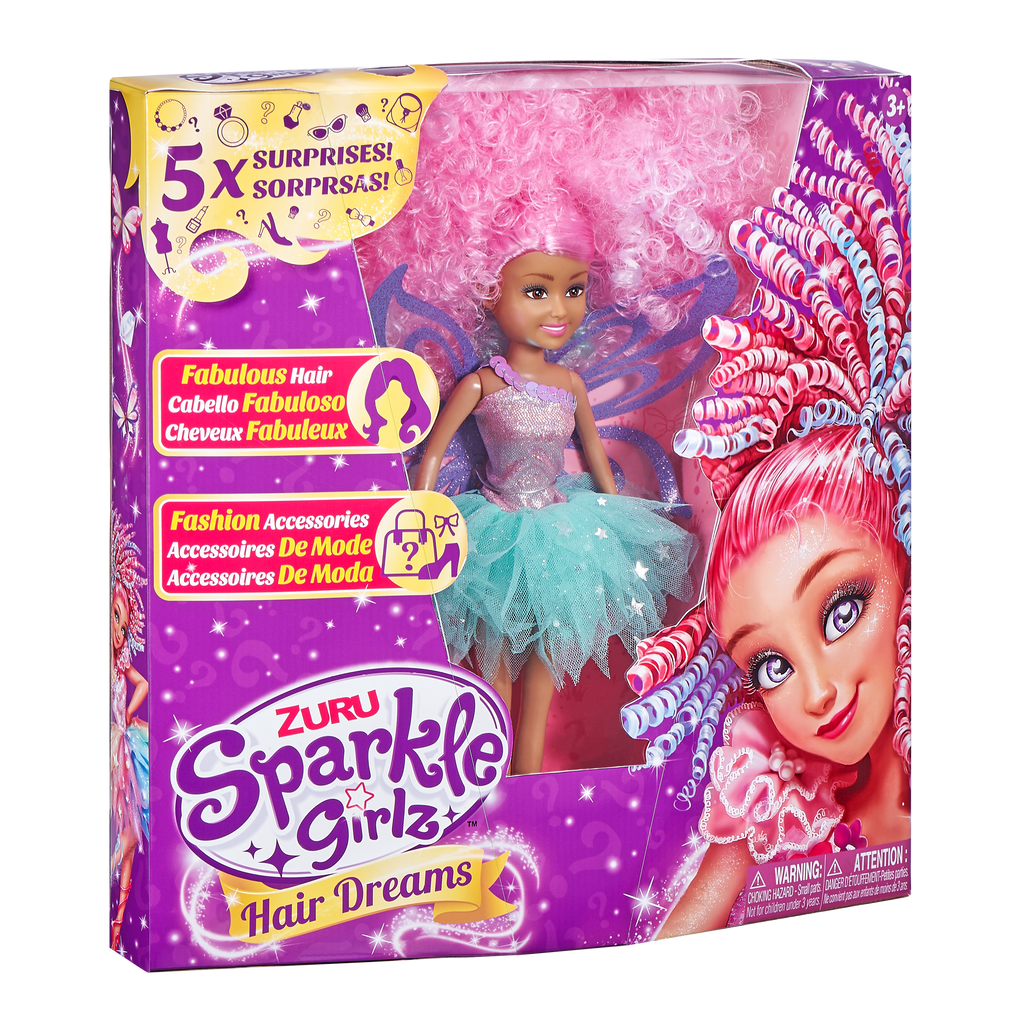 Violet Red Sparkle Girlz Hair Dreams 100313 by ZURU HALSON ENTERPRISE COZXBZ_I.png Dolls and Accessories