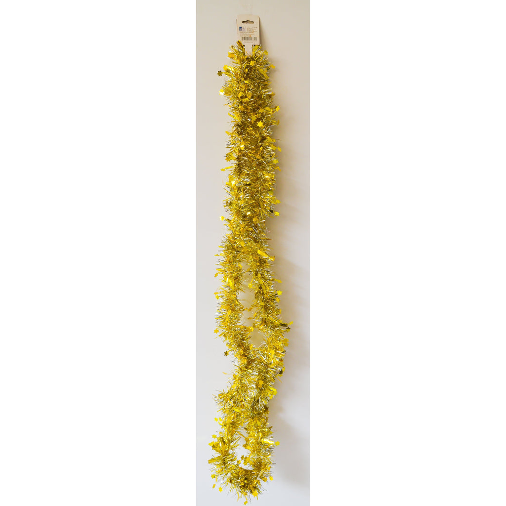 Light Gray Silver Gold Star Garland Christmas Decor Toyzoona CR107.jpg Seasonal