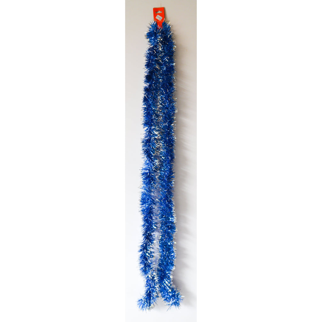 Midnight Blue Silver Blue Star Garland Christmas Decor Toyzoona CR110.jpg Seasonal