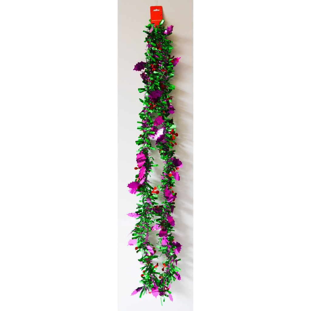Light Gray Green Purple Tree Garland Decor Toyzoona CR112.jpg Seasonal