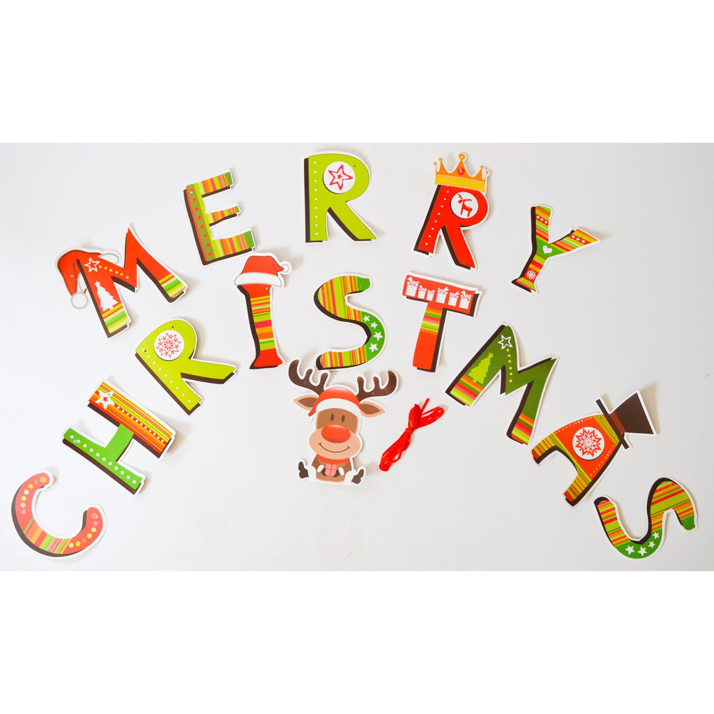 Lavender Alphabet Christmas Decor Banner Toyzoona CR125.jpg Seasonal