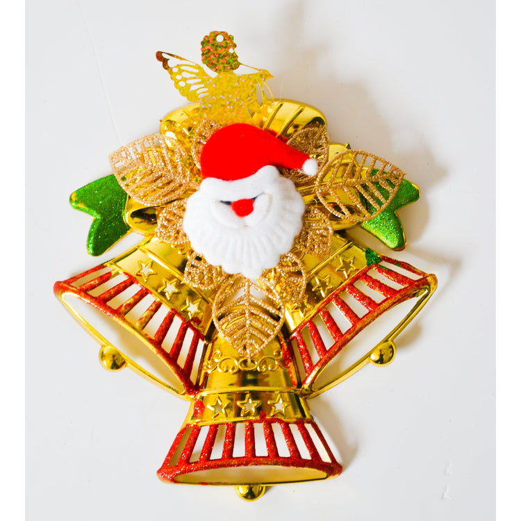 Light Gray Christmas Bells Gold Christmas Decor Toyzoona CR127.jpg Seasonal