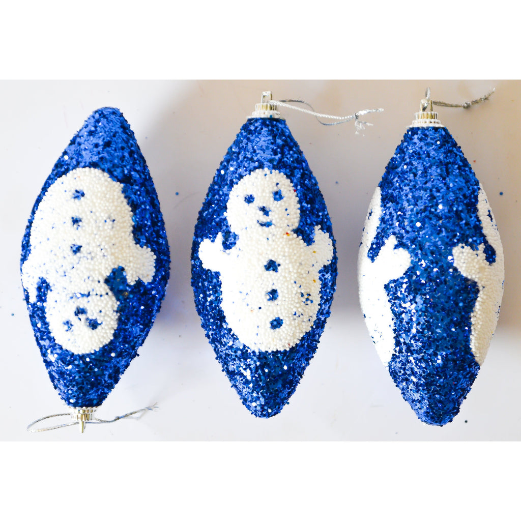 Midnight Blue Blue Christmas Decor with Snowman Toyzoona CR137.jpg Seasonal