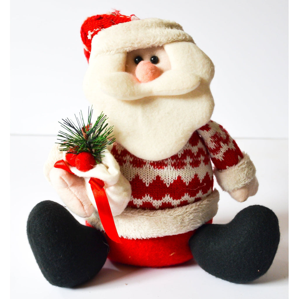Black Santa Sitting with Sack Christmas Decor Toyzoona CR155.jpg Seasonal