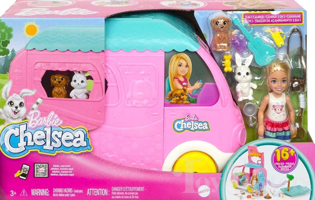 Thistle Barbie Toy Camper And Chelsea Doll Play HALSON ENTERPRISE Caravan1-HNH90.jpg Dolls and Accessories
