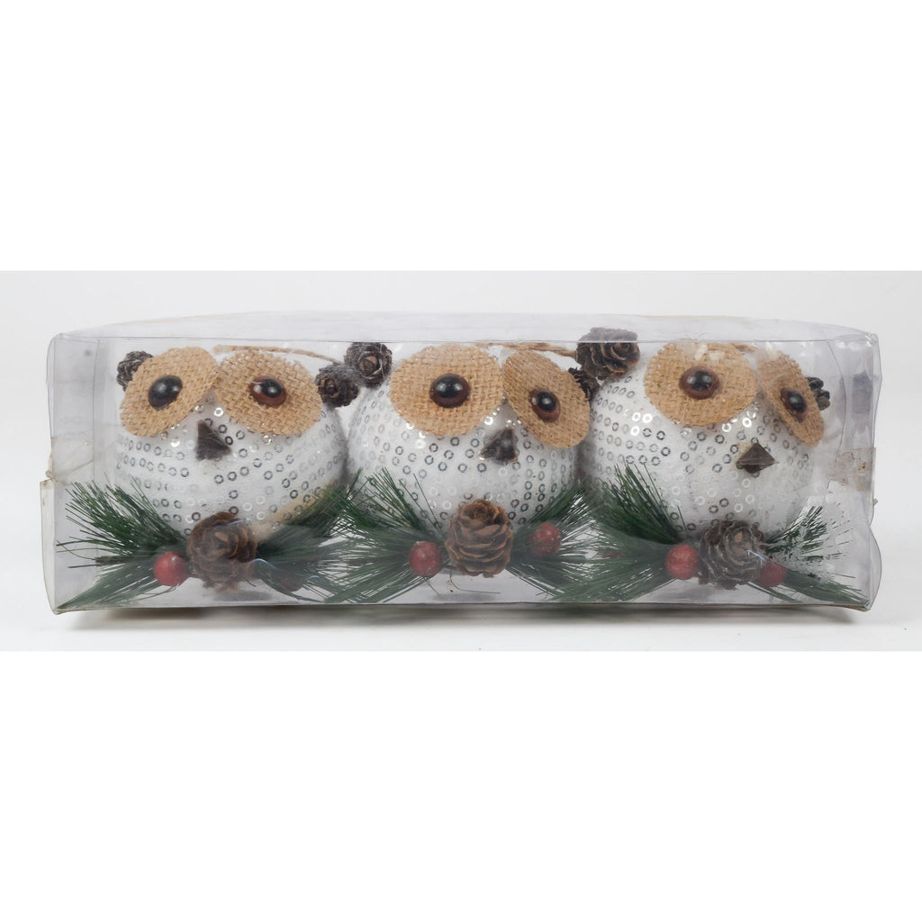 Gray Owl Ball Christmas Decor 19BD874 Toyzoona DSC_4728.jpg Seasonal
