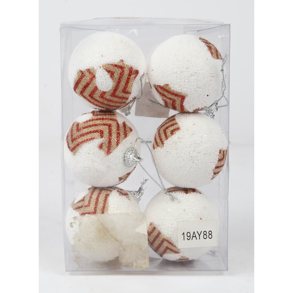Light Gray White Foam Ball Christmas Decor 19AY88 Toyzoona DSC_4731.jpg Seasonal