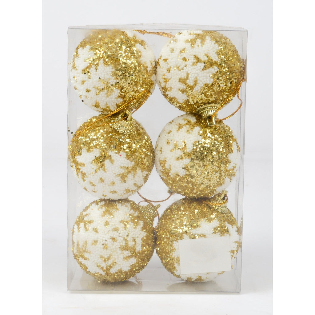 Light Gray Flake Gold Ball Christmas Decor 19CW5 Toyzoona DSC_4744.jpg