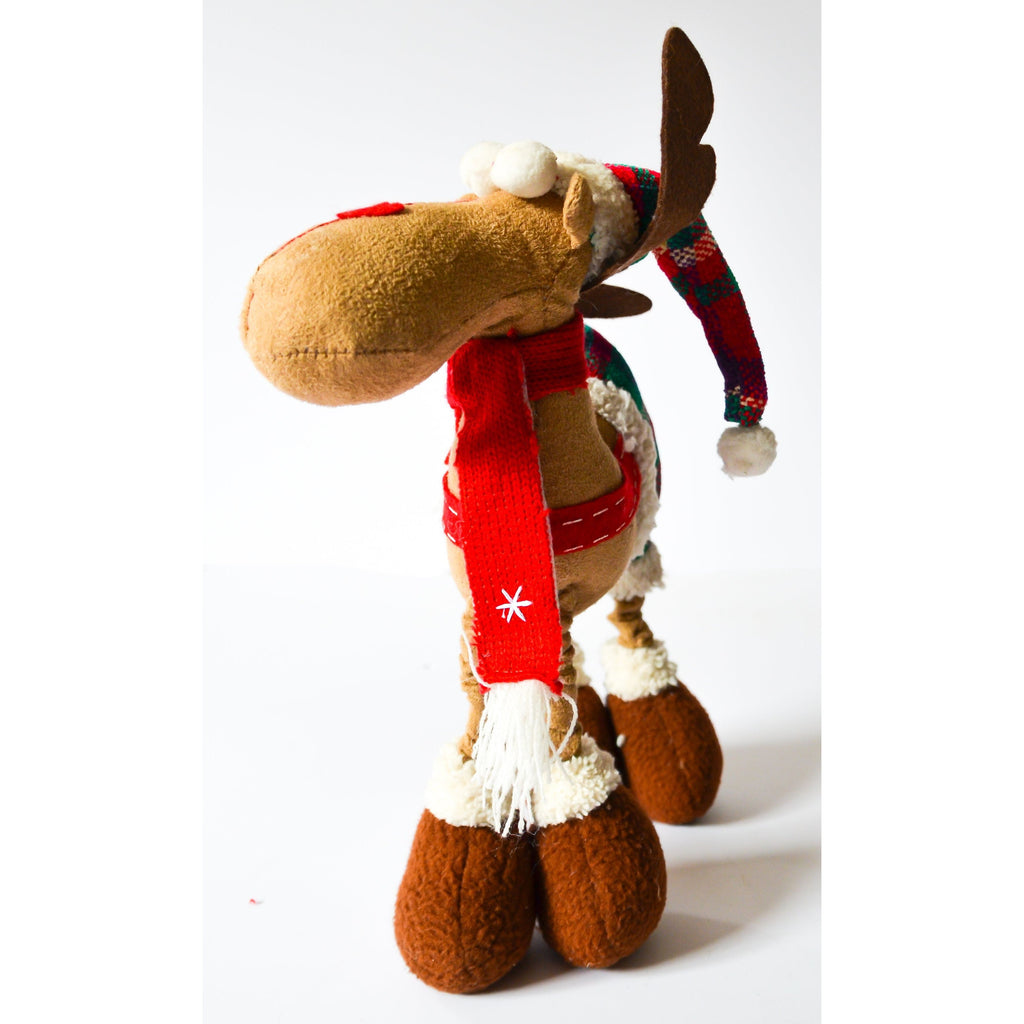 Dark Red Moose with Hat Christmas Decor Toyzoona DSC_4835.jpg Seasonal