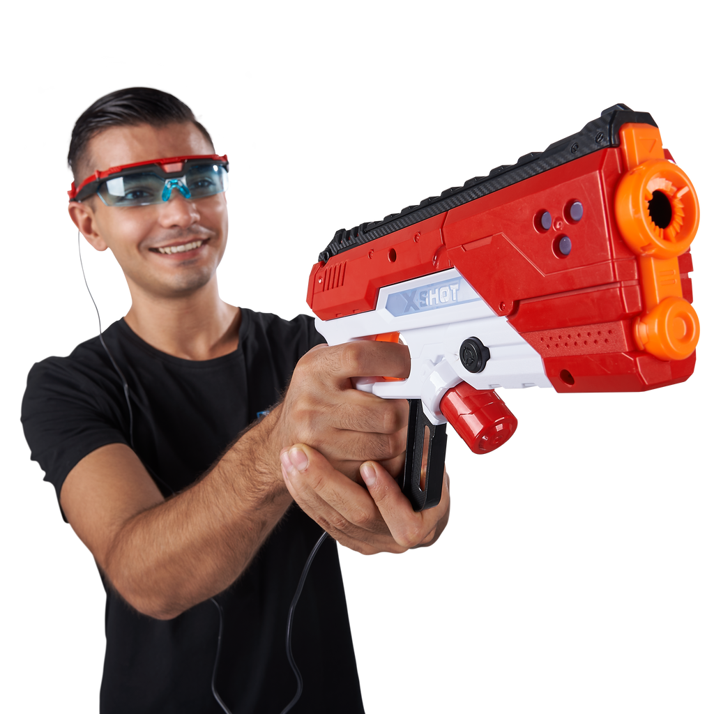 Sienna XSHOT Laser360° Double Laser Blaster Pack 36280 (2 Laser Blasters, 2 Goggles) by ZURU HALSON ENTERPRISE DSC_6368.png Battling Toys
