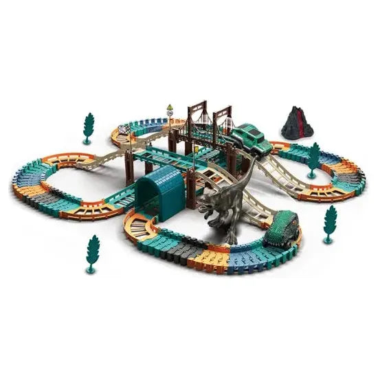 Light Gray Dino Electric Track with Dino Car HALSON ENTERPRISE Electric-Dinosaur-Track-Toy-Sets-DIY-Educational-Toys-B-O-Series-Simulation-Dinosaur-Car-Colorful-Track.webp Vehicle and Remote Control
