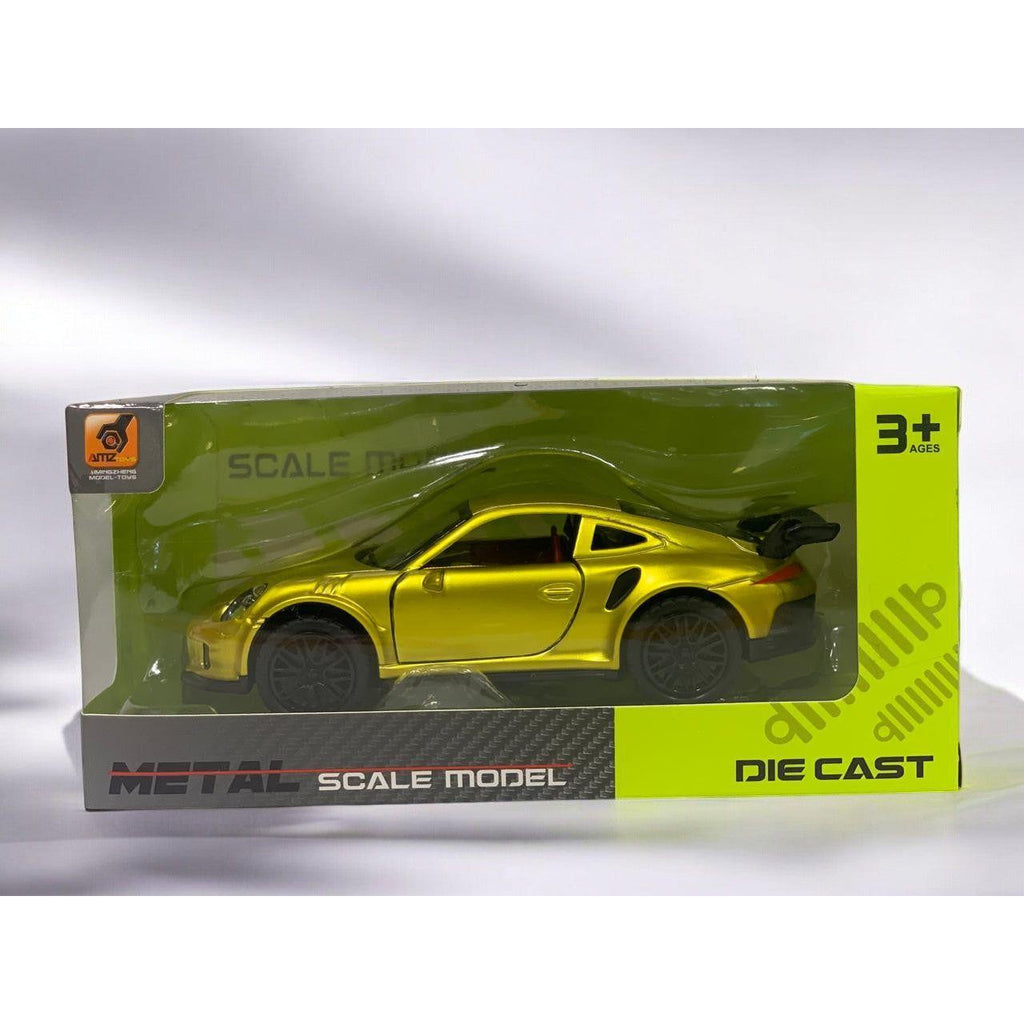 Light Gray Die Cast Porsche Gloss Yellow 12cm HALSON ENTERPRISE IMG_5572-Photoroom.jpg Vehicles and Remote Control Toys