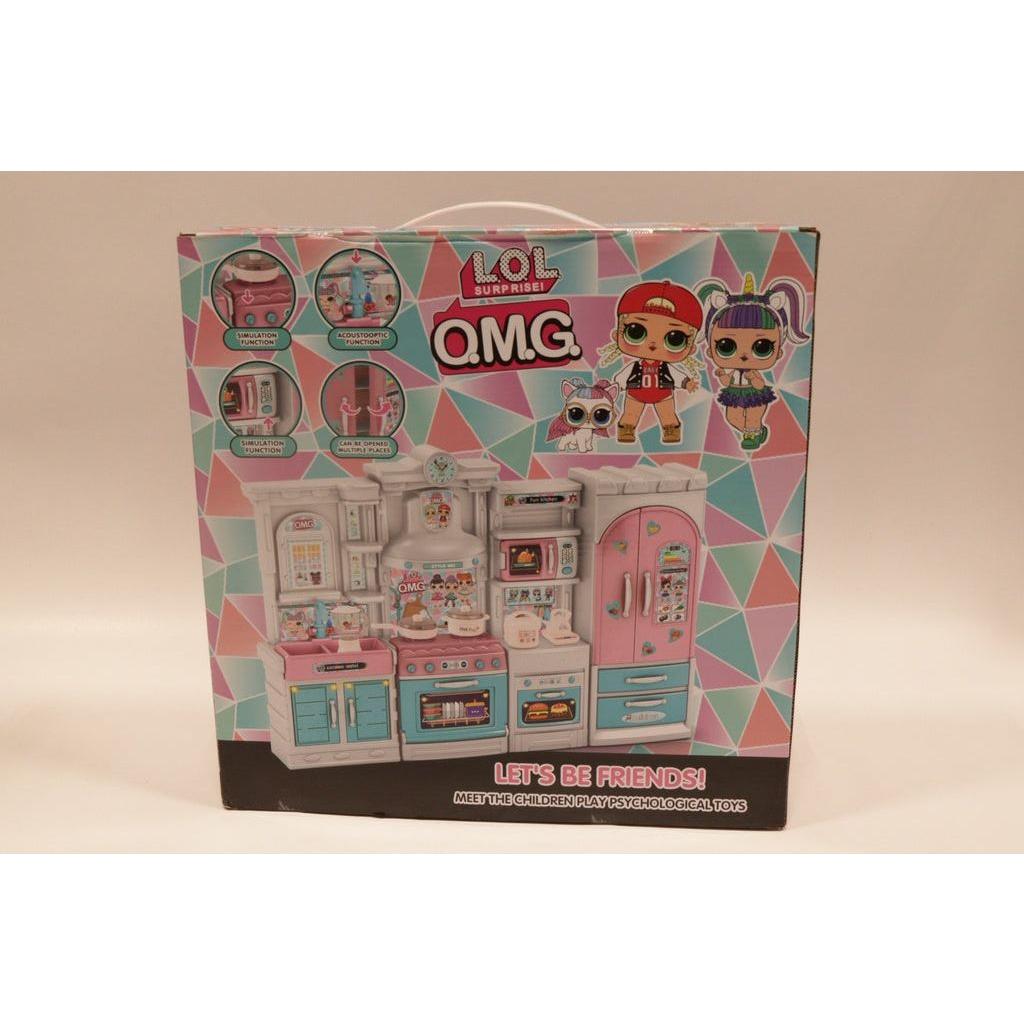 Rosy Brown Omg Modern Kitchen With Sink Toyzoona OmgMordenKitchenWithSink.jpg Dolls and Playsets