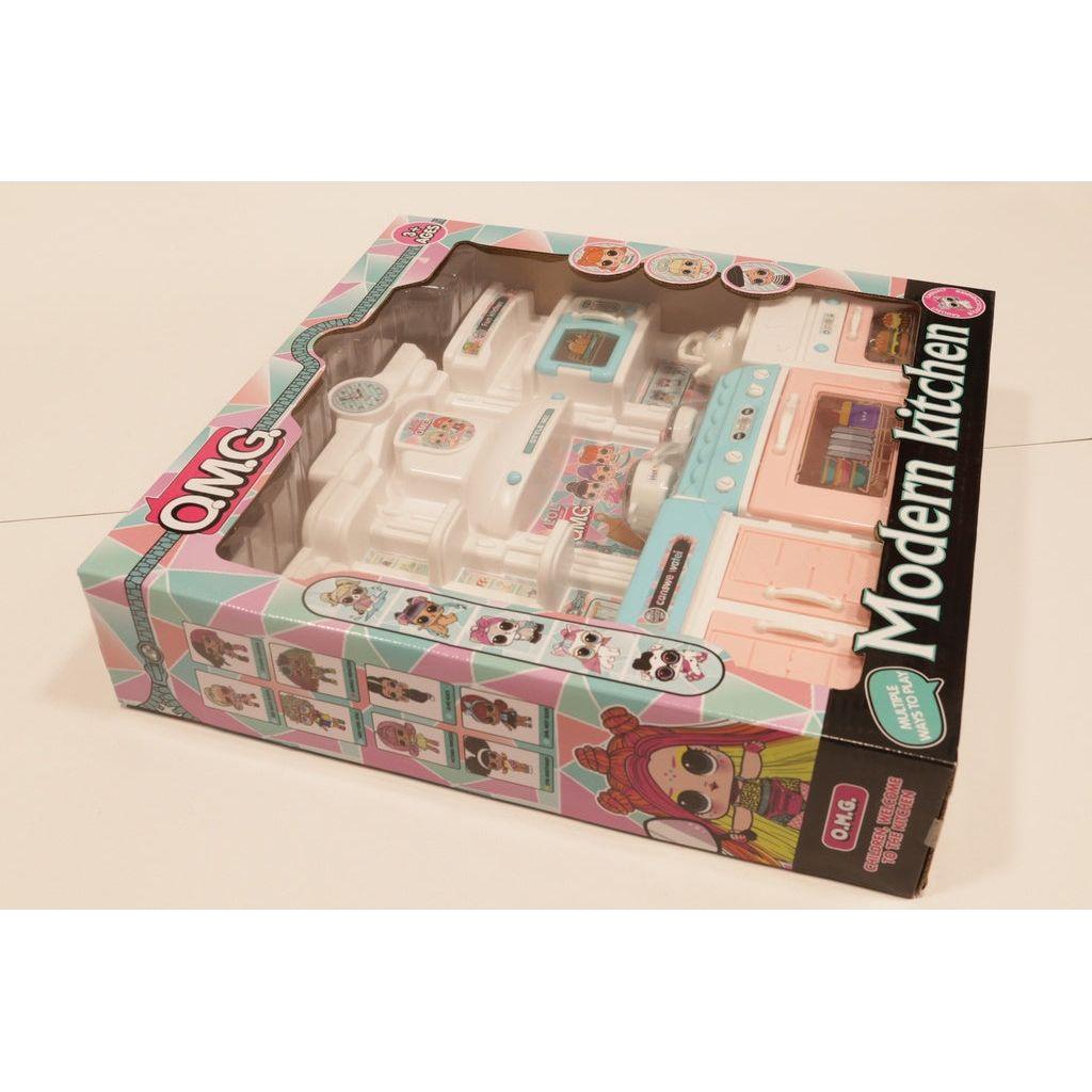 Light Gray Omg Modern Kitchen With Sink Toyzoona OmgMordenKitchenWithSink_2.jpg Dolls and Playsets