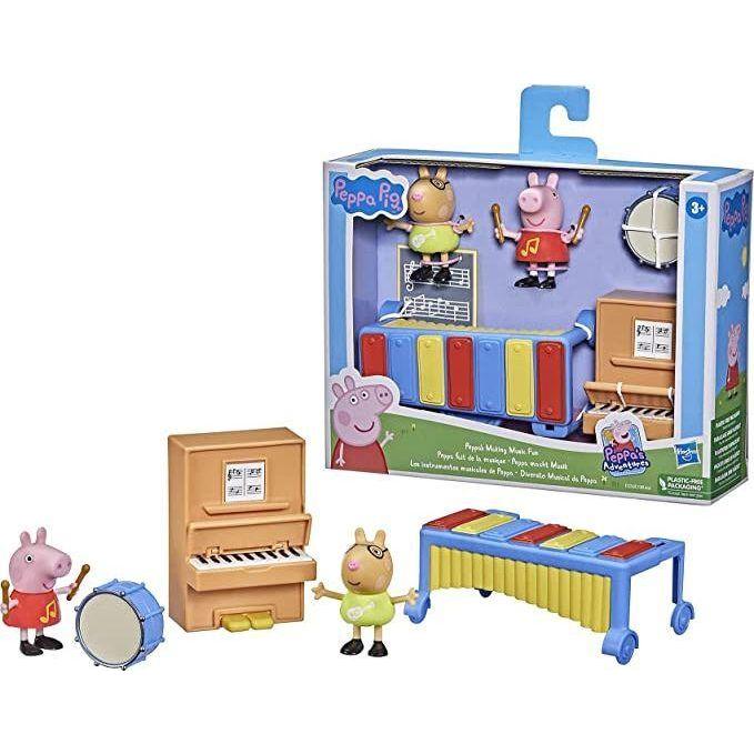 Gray Peppa Pig Family Ast THE DREAM FACTORY PeppaPigFamilyAst_3.jpg Pretend Play and Play Sets