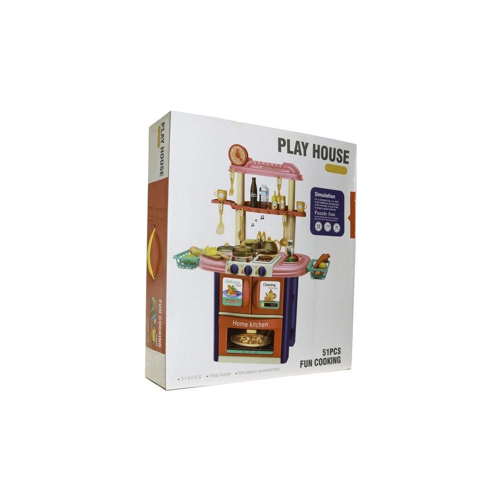 Light Gray Play House Kitchen Set 51 Pcs Toyzoona PlayHouseKitchenSet51Pcs.jpg Dolls and Playsets