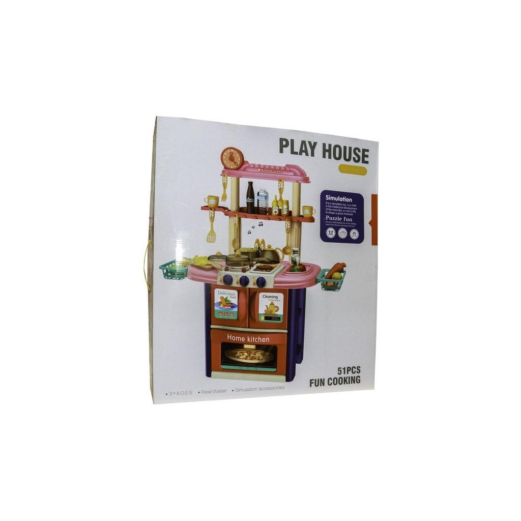 Gray Play House Kitchen Set 51 Pcs Toyzoona PlayHouseKitchenSet51Pcs_1.jpg Dolls and Playsets