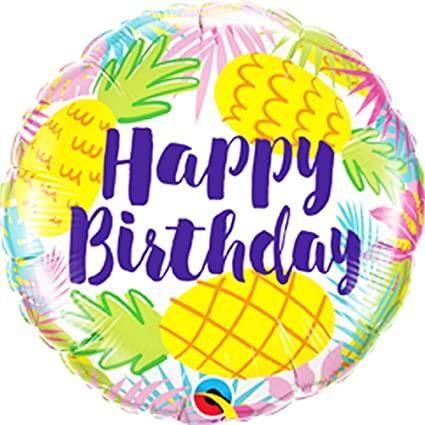 Dark Slate Blue Qualatex Bday Pineapple 57268 Balloon Toyzoona QualatexBdayPineapple57268Balloon.jpg Gift, Party Goods & Wrapping Paper