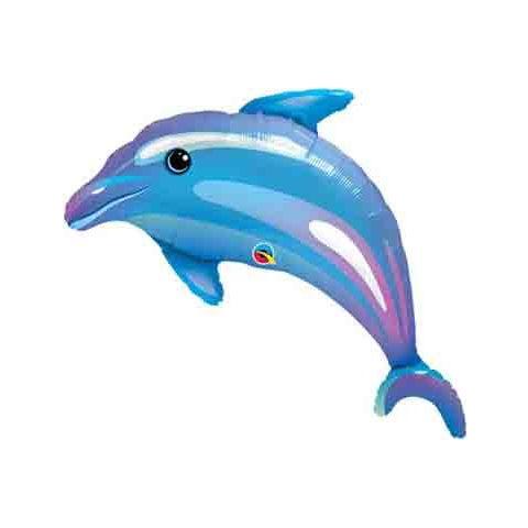 Steel Blue Qualatex Dolphin 29338 Balloon Toyzoona QualatexDolphin29338Balloon.jpg Gift, Party Goods & Wrapping Paper