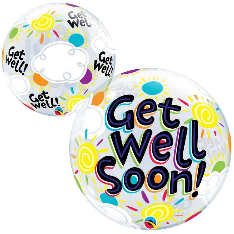 Dark Slate Gray Qualatex Get Well Soon 49337 Balloon Toyzoona QualatexGetWellSoon49337Balloon.jpg Gift, Party Goods & Wrapping Paper
