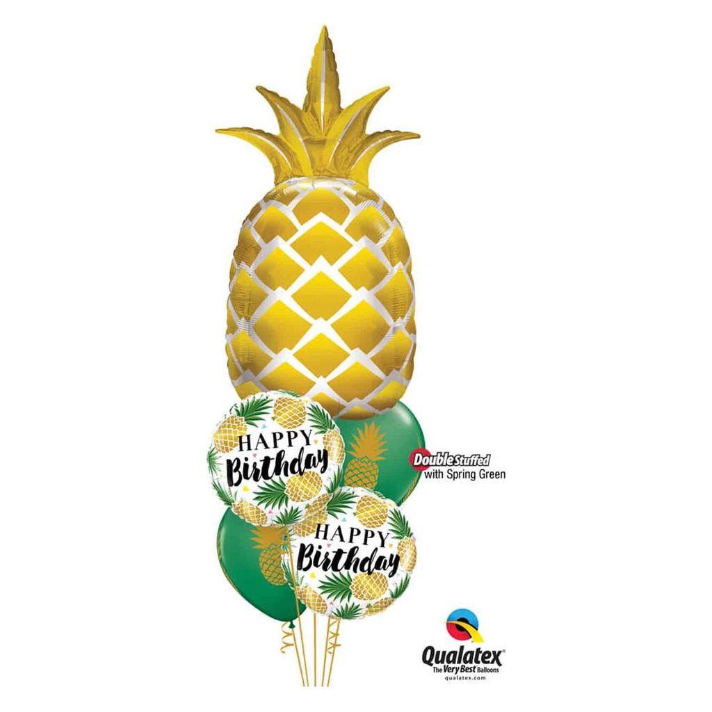 Goldenrod Qualatex Gold Pineapple 57362 Balloon Toyzoona QualatexGoldPineapple57362Balloon.jpg Gift, Party Goods & Wrapping Paper