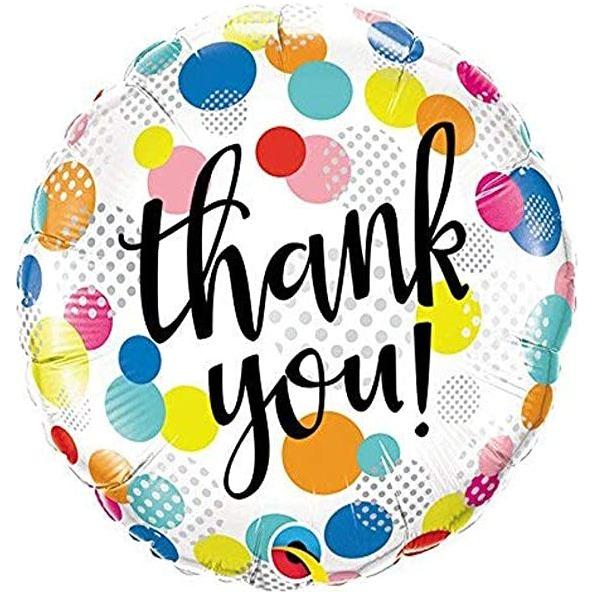 Light Gray Qualatex Thank You Polka 49214 Balloon Toyzoona QualatexThankYouPolka49214Balloon.jpg Gift, Party Goods & Wrapping Paper