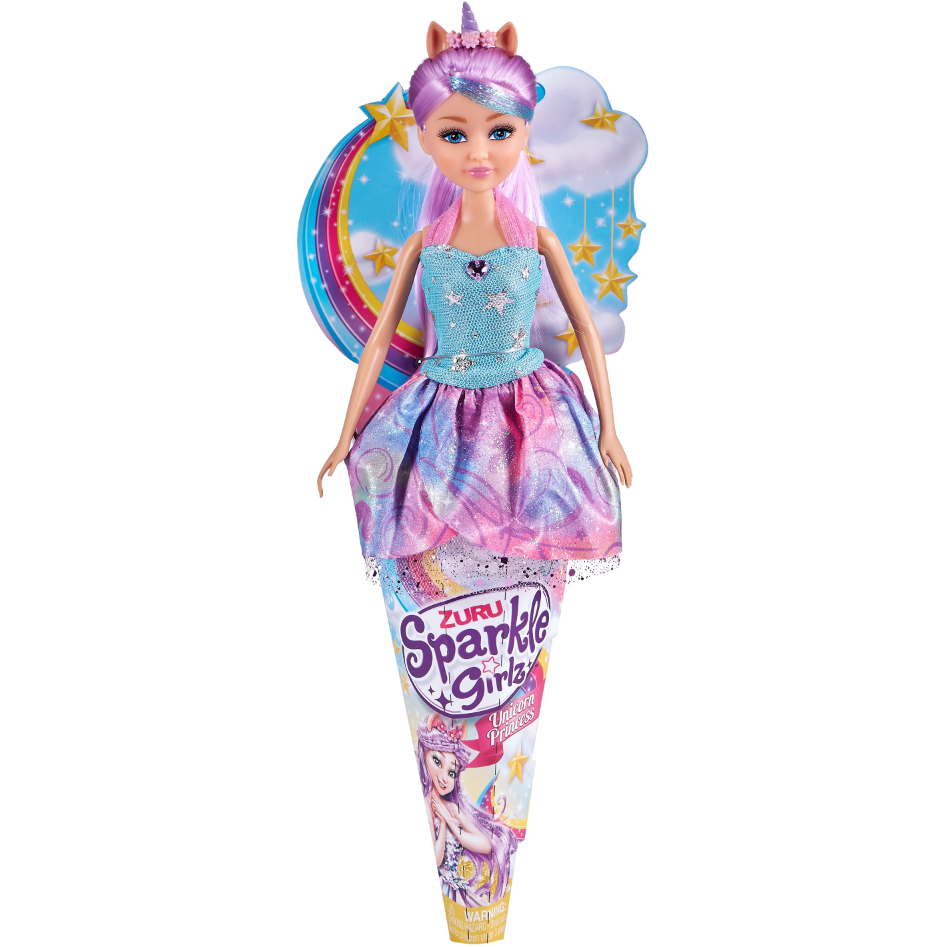 Gray Zuru Sparkle Girl Unicorn Princess 10092 - Magical Royal Doll HALSON ENTERPRISE R.png Dolls and Playsets