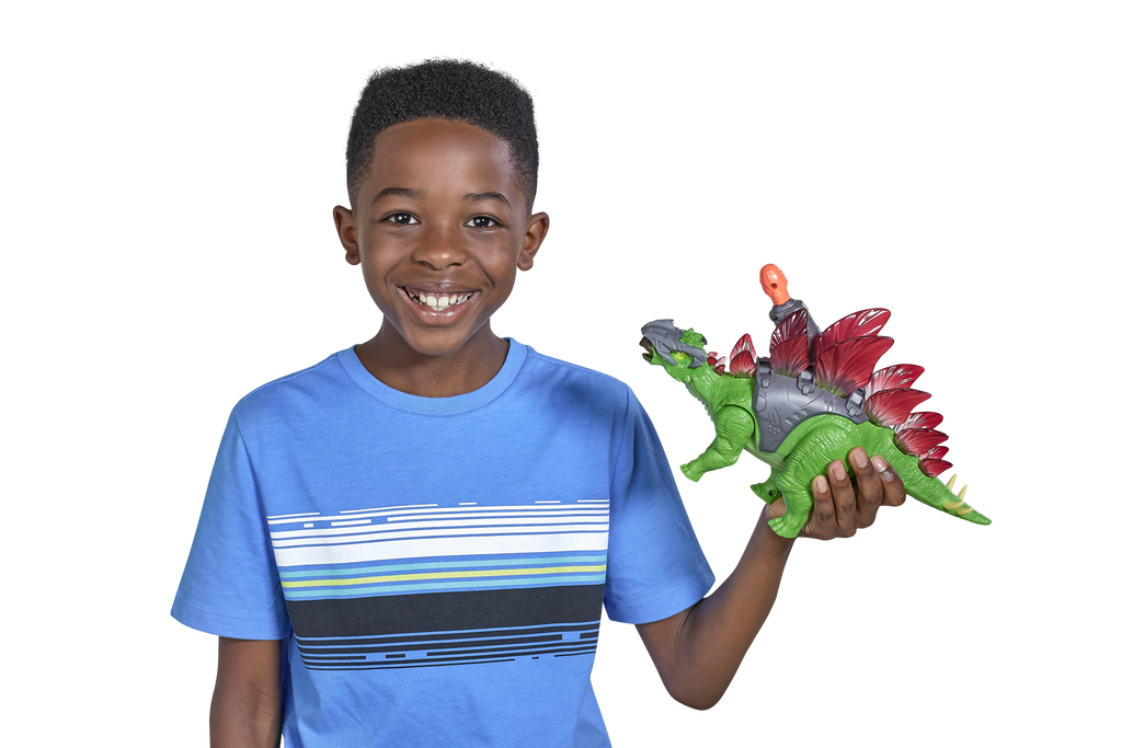Dim Gray Robo Alive Dino Wars Stegosaurus Toy 7131 by ZURU Toyzoona RoboAlive-0035.png Action Toys