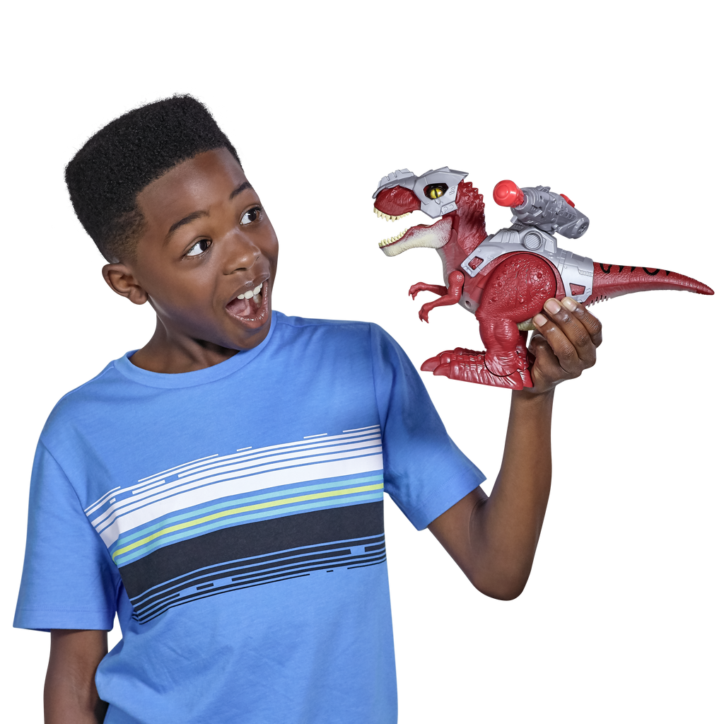 Steel Blue Robo Alive Dino Wars T-Rex Toy 7132 by ZURU Toyzoona RoboAlive-0323.png Action Toys