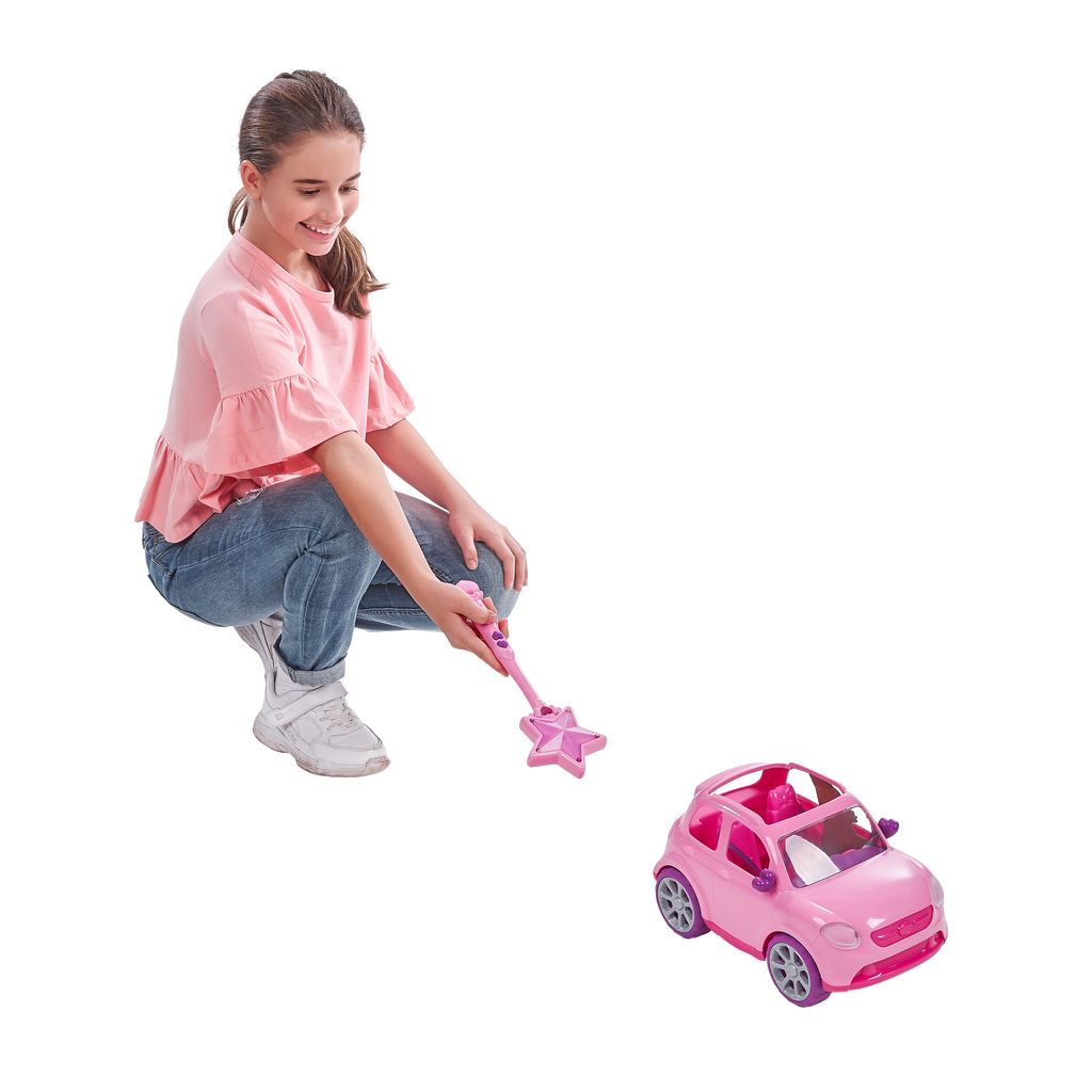 Rosy Brown Sparkle Girlz Radio Control Car 100299 by ZURU Toyzoona SPARKLE_GIRLZ-_ACCESSORIES-VEHICLES-Remote_Control_Car_01.png Action Toys