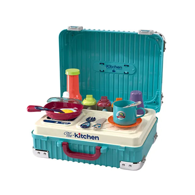 Dark Cyan Tableware Combination Trolley Case 606A HALSON ENTERPRISE Stem-3-In-1TablewareCombinationTrolleyCase_2.webp Action Figures and Play Sets