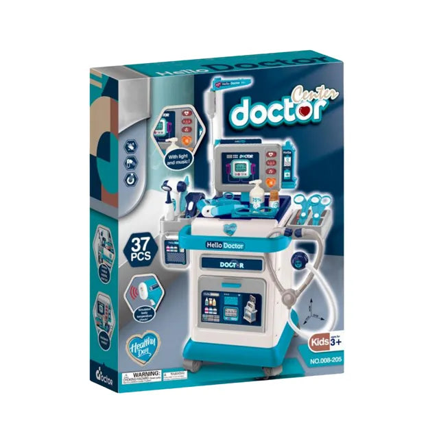 Shop Doctor Trolley Toy Set for Kids Pretend Medical Play Fun