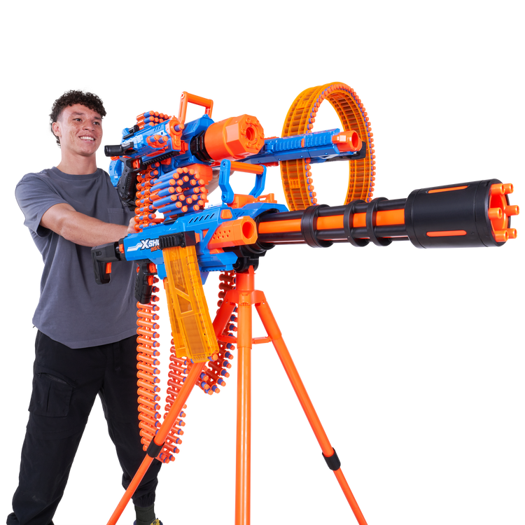 Coral XSHOT Insanity Motorized Rage Fire Gatlin Gun 36605 (72 Darts) by ZURU Toyzoona XSHOT_INSANITY_FULL_BUILD_LIFESTYLE_WHITE_02.png Battling Toys