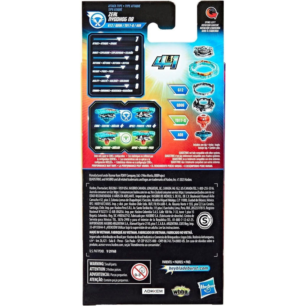 Black Hasbro Beyblade Zeal Nydhog Toyzoona hasbro-beyblade-zeal-nydhog-toyzoona-3.jpg Action Toys