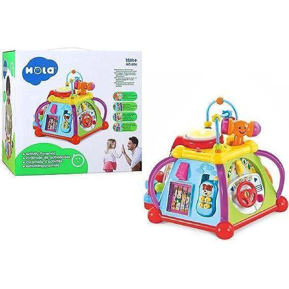 Lavender Hola Activity Pyramid 806 TOYZOONA LIMITED hola-activity-pyramid-806-toyzoona-2.jpg Infant Toys