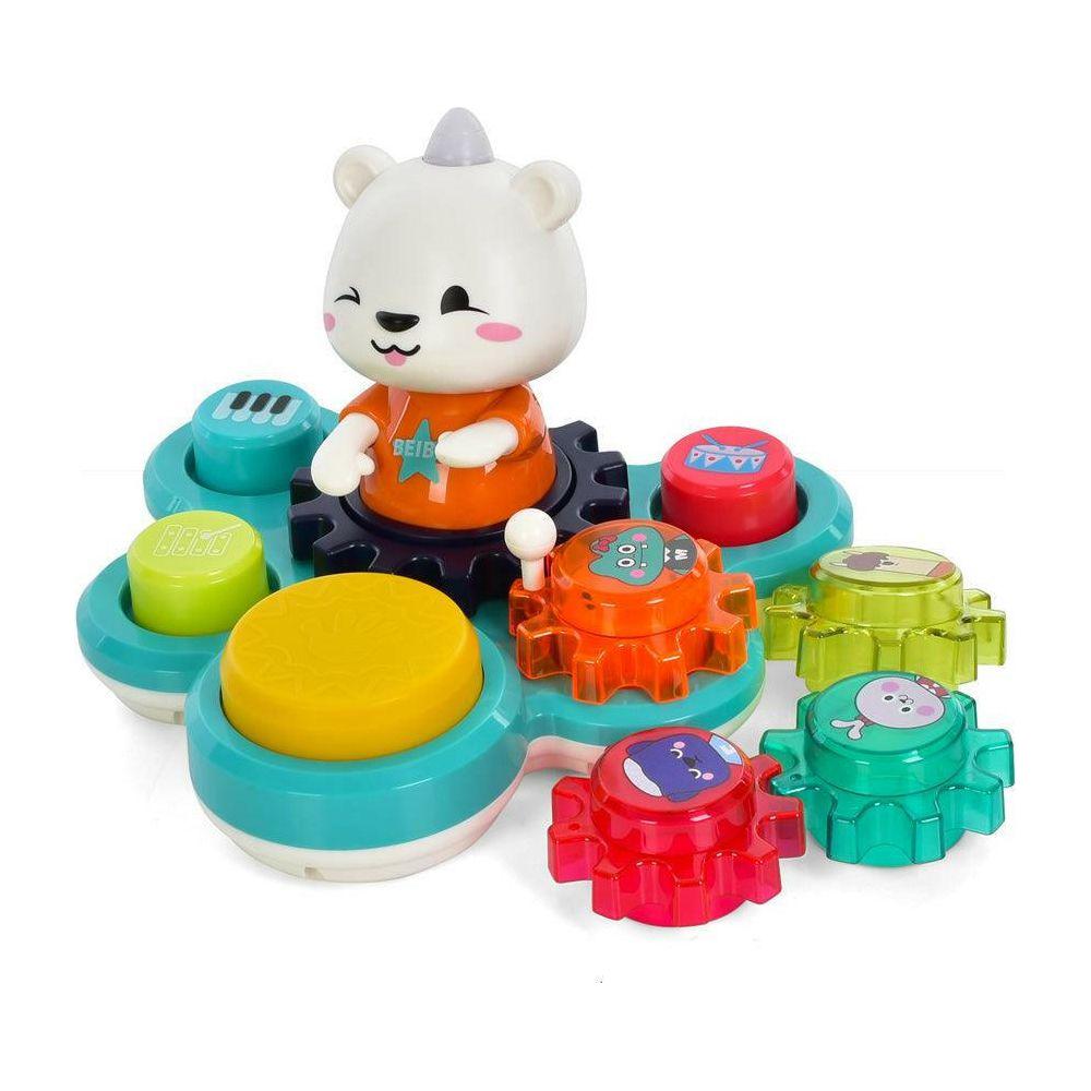 Light Gray Hola Bear Rhythm Drum E8993 TOYZOONA LIMITED hola-bear-rhythm-drum-e8993-toyzoona-2.jpg Infant Toys