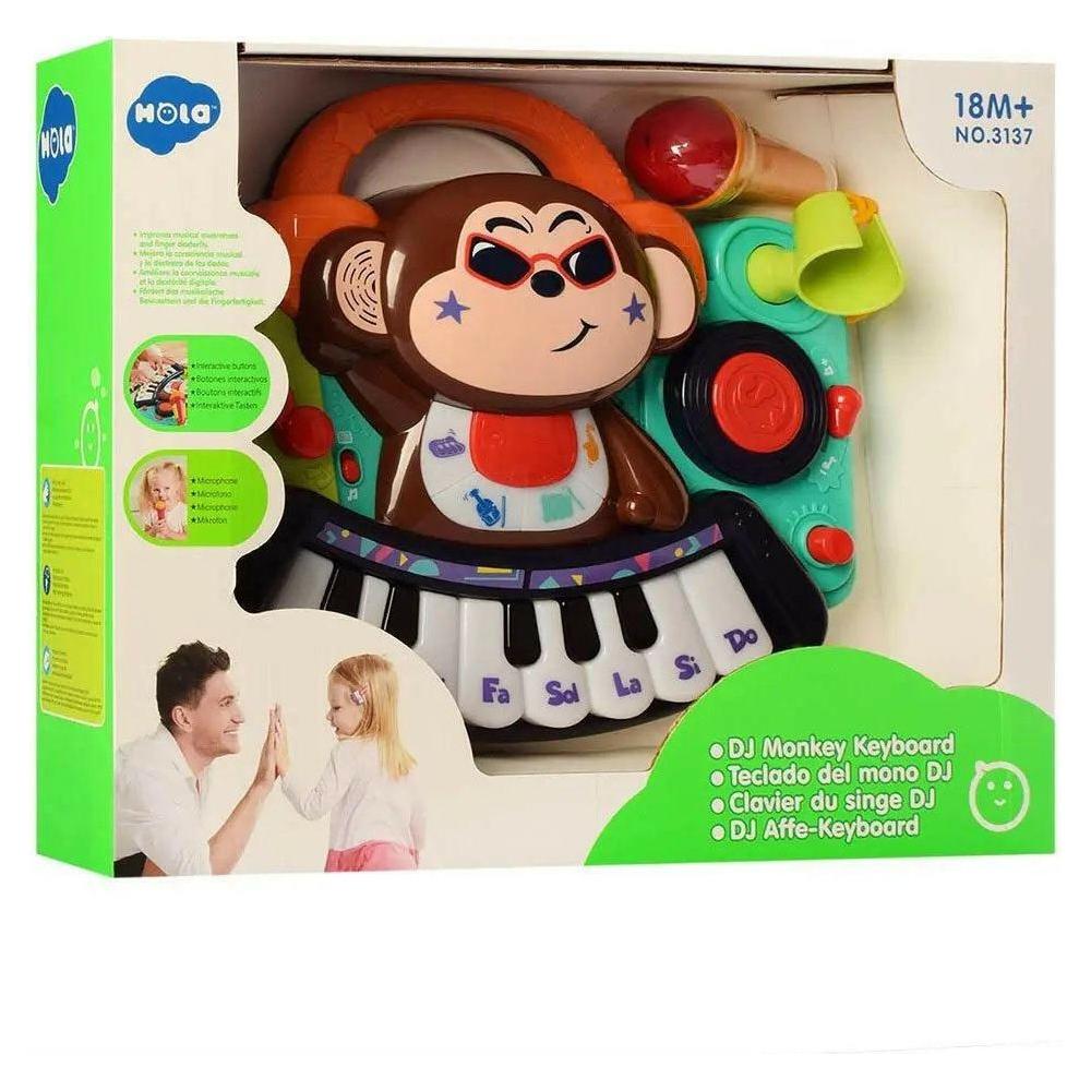 Dark Slate Gray Hola Dj Monkey Keyboard 3137 TOYZOONA LIMITED hola-dj-monkey-keyboard-3137-toyzoona-5.jpg Infant Toys