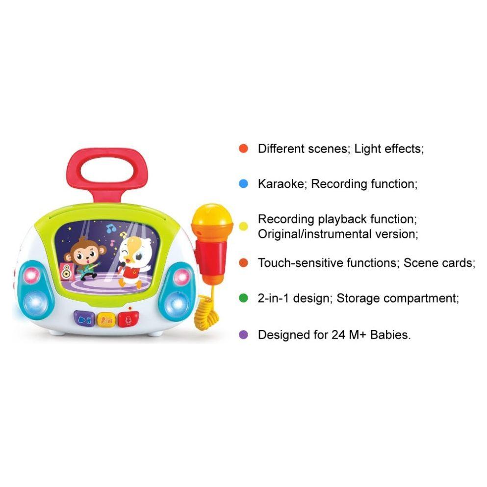 Dark Slate Gray Hola Karaoke Jukebox 3138 TOYZOONA LIMITED hola-karaoke-jukebox-3138-toyzoona-4.jpg Infant Toys