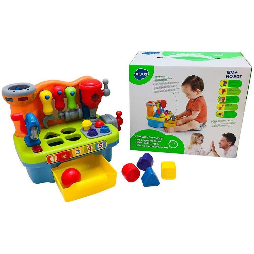 Light Gray Hola My Little Workshop 907 TOYZOONA LIMITED hola-my-little-workshop-907-toyzoona-4.jpg Infant Toys