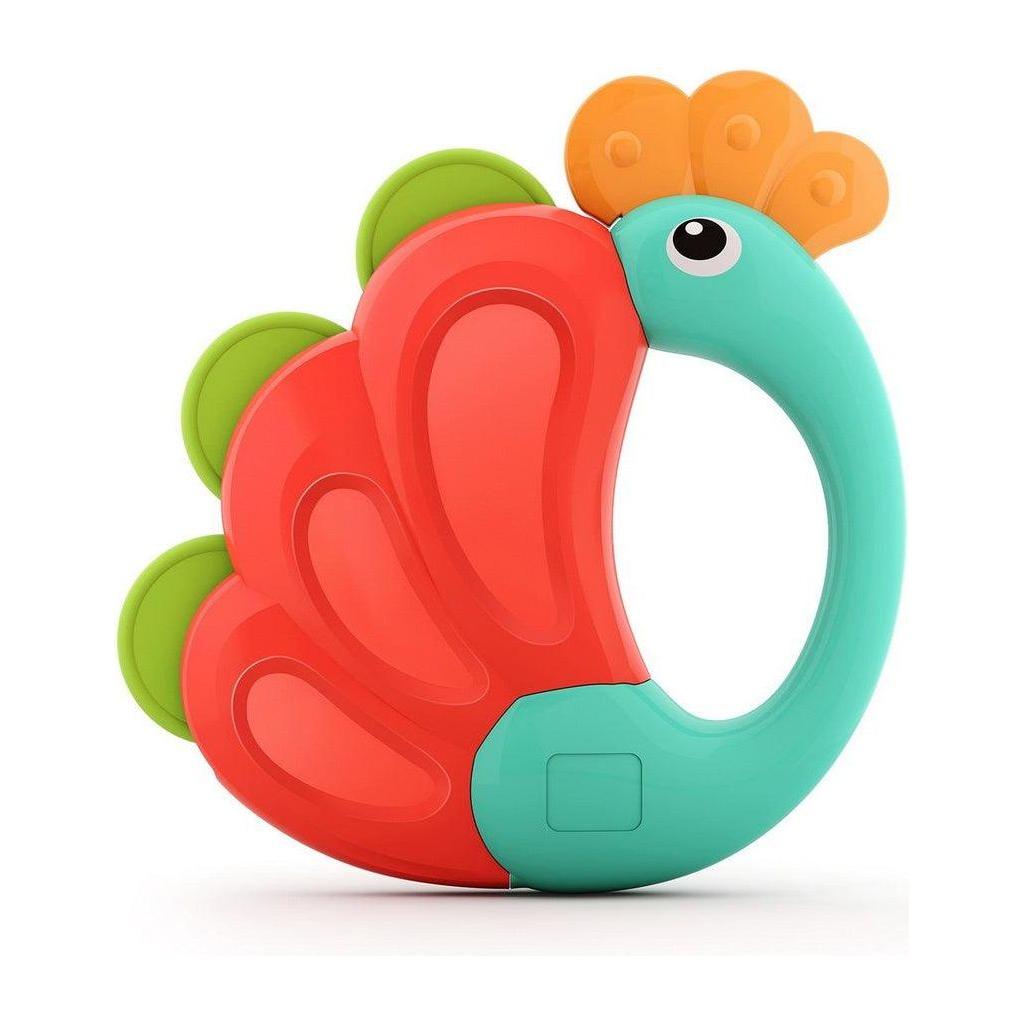 Medium Aquamarine Hola Peacock Rattle E318B 1 TOYZOONA LIMITED hola-peacock-rattle-e318b-1-toyzoona-2.jpg Infant Toys