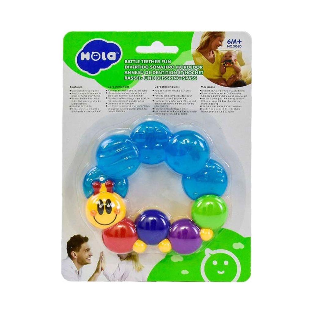 Gray Hola Rattle Teether Fun 306D TOYZOONA LIMITED hola-rattle-teether-fun-306d-toyzoona-2.jpg Infant Toys