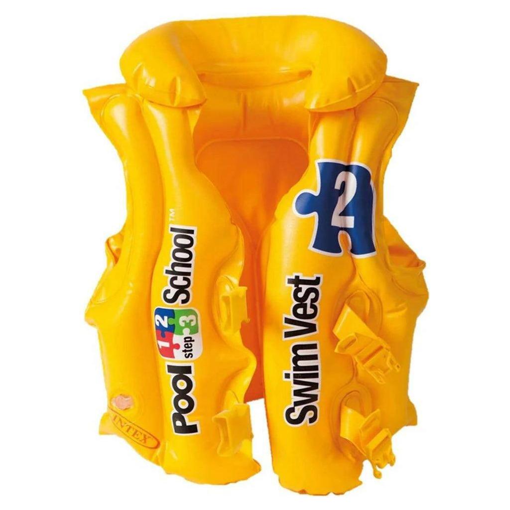 Orange Intex Pool School Deluxe Swim Vest PEEKABOO EXPERIENCE STORE intex-pool-school-deluxe-swim-vest-toyzoona-3.jpg Sports Toys & Outdoor Play