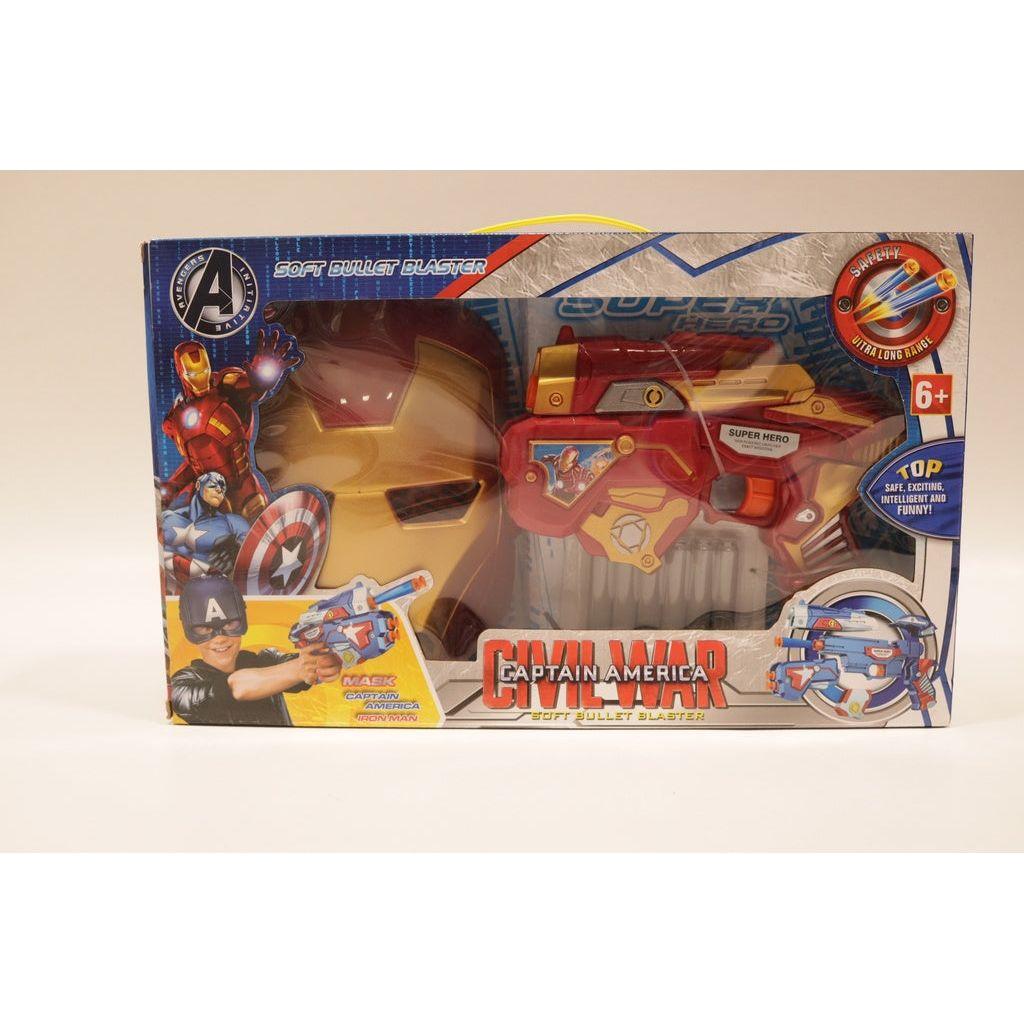 Light Gray Iron Man Gun SB272B - Superhero Toy Blaster Toyzoona iron-man-gun-sb272b-toyzoona-1.jpg Battling Toys